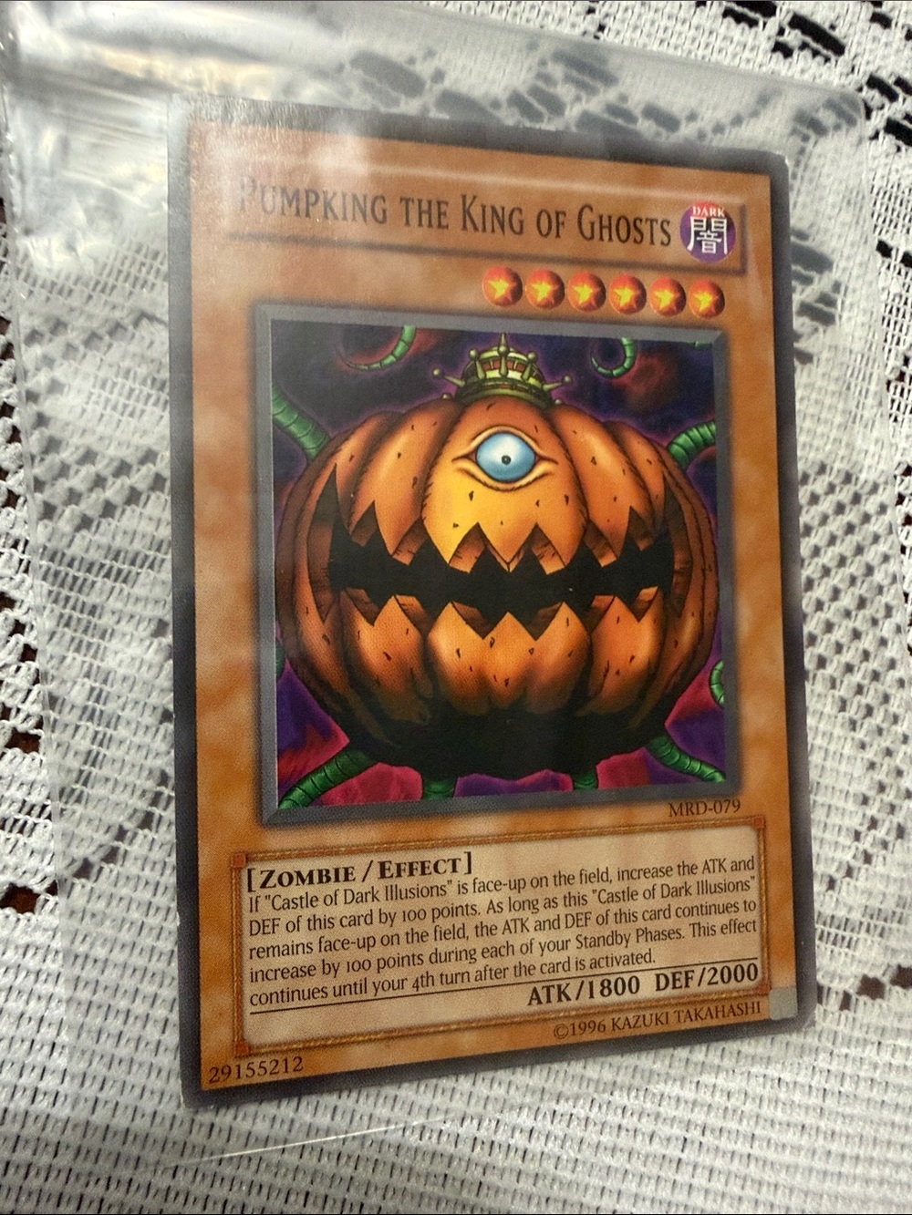 Pumpking The King Of Ghosts Trading Card - Orange